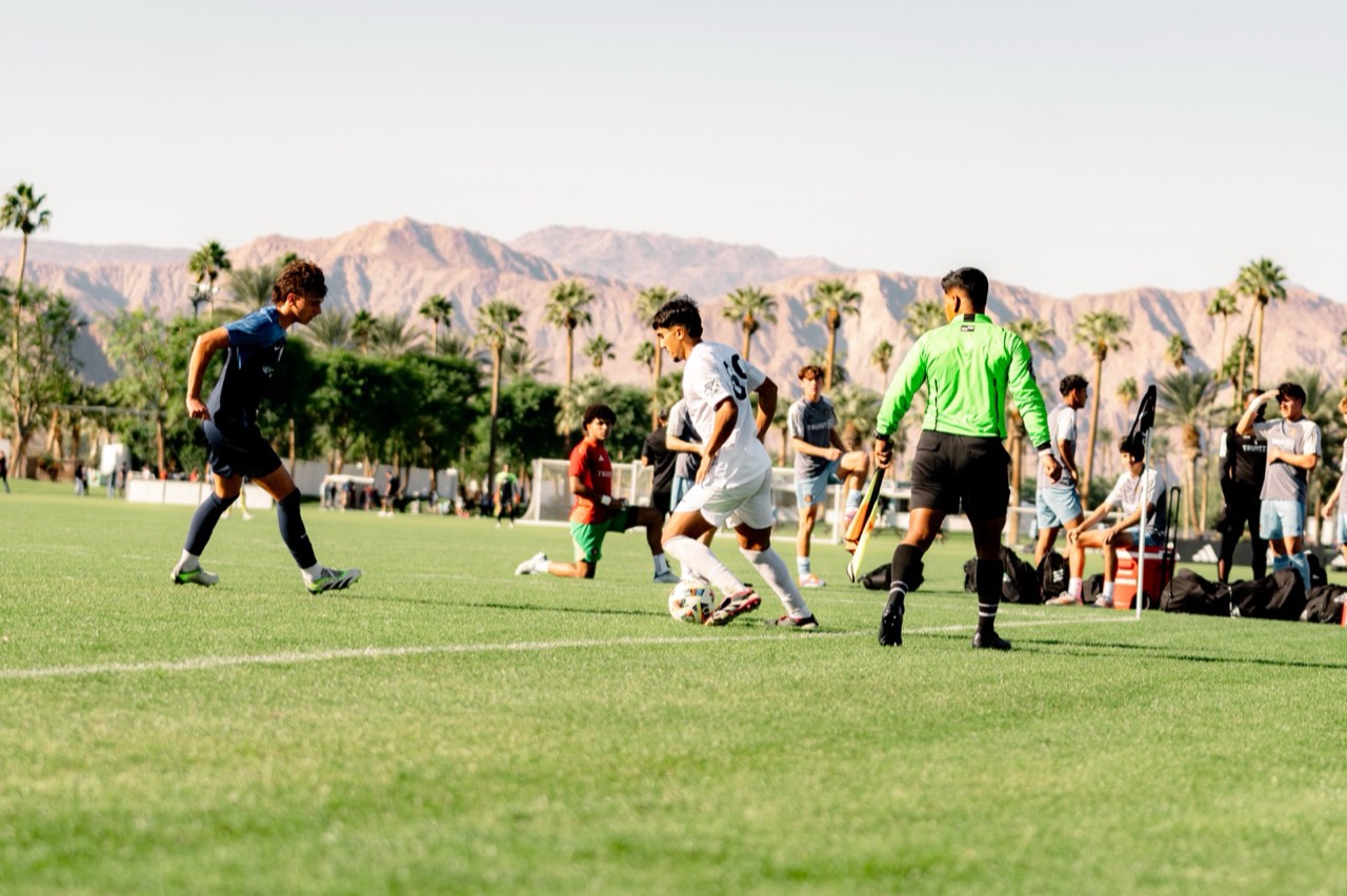 Hamid Safi attacking at MLS Next Fest