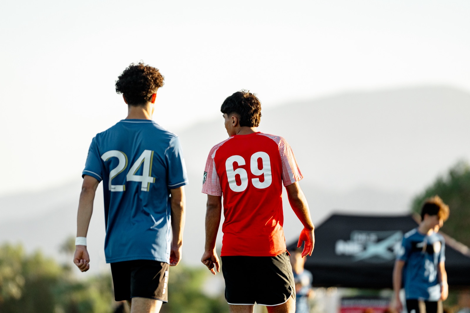 Hamid Safi walking the field at MLS Next Fest